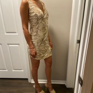 Gold sparkly dress